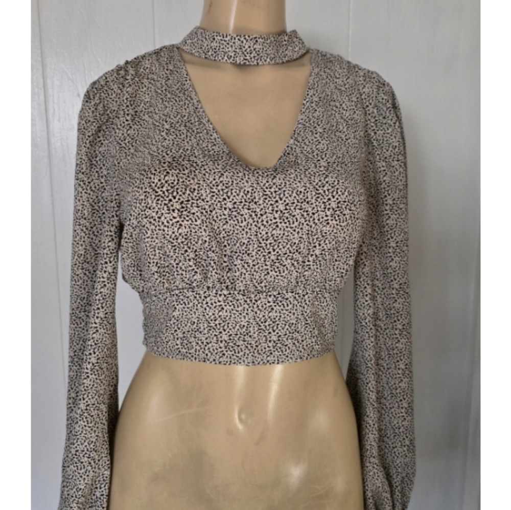 Sienna Sky Black and White Patterned Blouse